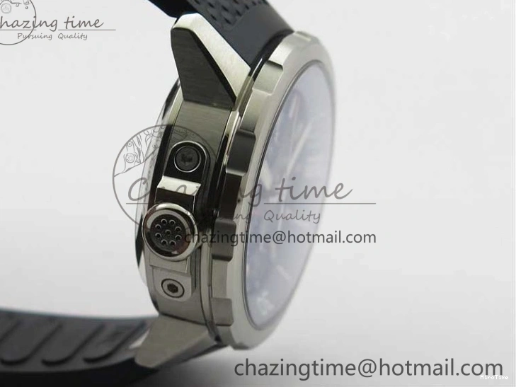 MIROTIME 1224 Aquatimer Chrono IW376803 V6F 1:1 Best Edition Blue Dial on Ruber Strap A Neat 7083